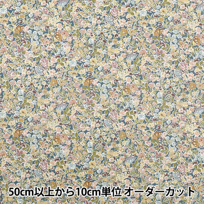 [الكمية تبدأ من 5] الأقمشة "Liberty Fabrics Organic"عشب التانا الأزهار السوبرانو 157J930-25DU" Liberty Japan