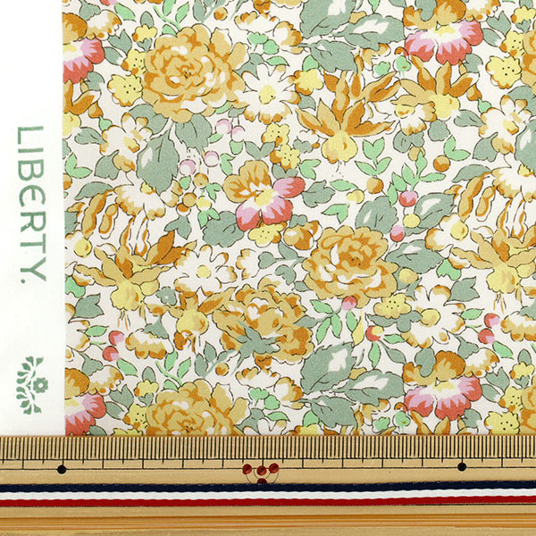 [الكمية تبدأ من 5] الأقمشة "Liberty Fabrics Organic"عشب التانا Powis Rose 157J931-25BU" Liberty Japan