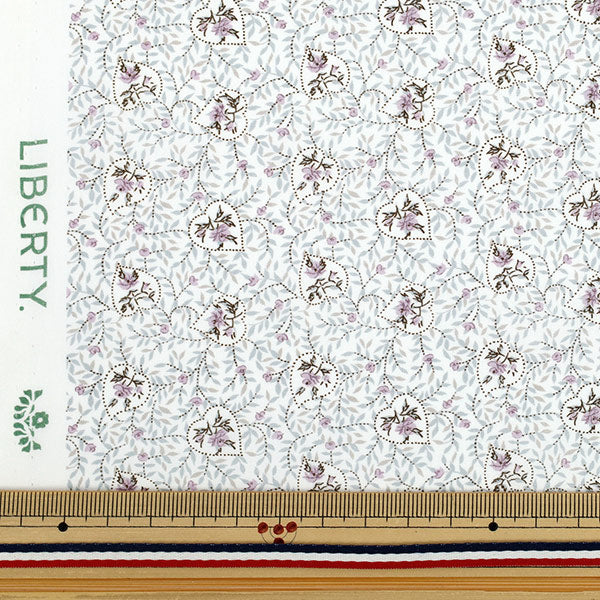 [الكمية تبدأ من 5] الأقمشة "Liberty Fabrics Organic"عشب التانا القلبية 157J932-25AU" Liberty Japan