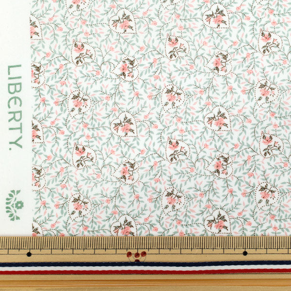 [الكمية تبدأ من 5] الأقمشة "Liberty Fabrics Organic"عشب التانا القلبية 157J932-25BU" Liberty Japan