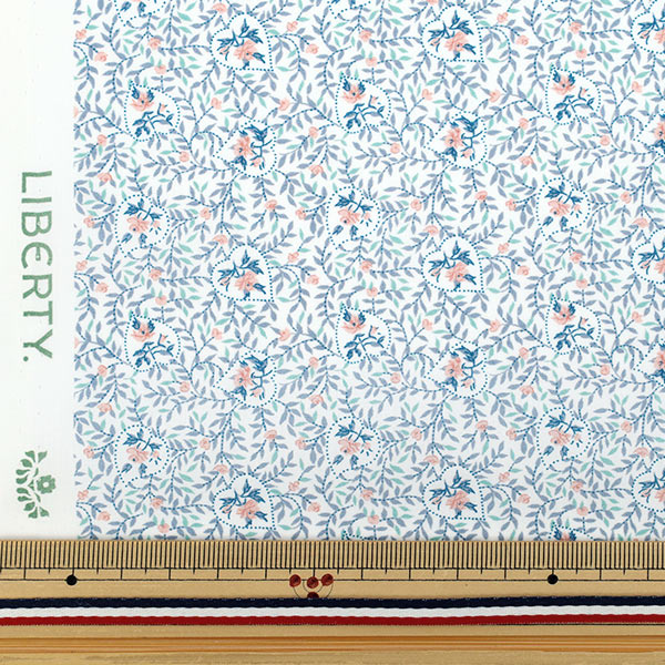[الكمية تبدأ من 5] الأقمشة "Liberty Fabrics Organic"عشب التانا القلبية 157J932-25DU" Liberty Japan