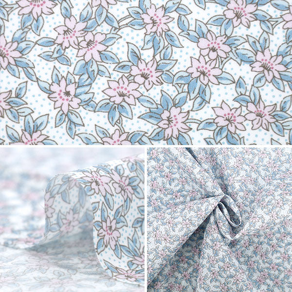 [الكمية تبدأ من 5] الأقمشة "Liberty Fabrics Organic"عشب التانا K's Meadow 157J934-25AU" Liberty Japan