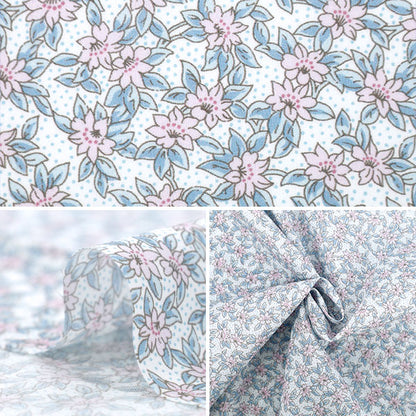 [الكمية تبدأ من 5] الأقمشة "Liberty Fabrics Organic"عشب التانا K's Meadow 157J934-25AU" Liberty Japan