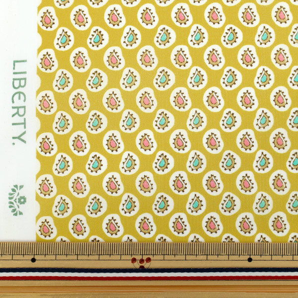 [الكمية تبدأ من 5] الأقمشة "Liberty Fabrics Organic"عشب التانا Farthing Gale Paisley 157J935-25BU" Liberty Japan