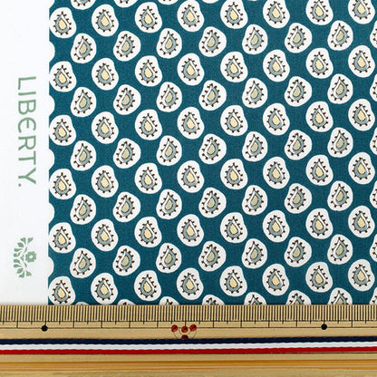 [الكمية تبدأ من 5] الأقمشة "Liberty Fabrics Organic"عشب التانا Farthing Gale Paisley 157J935-25DU" Liberty Japan