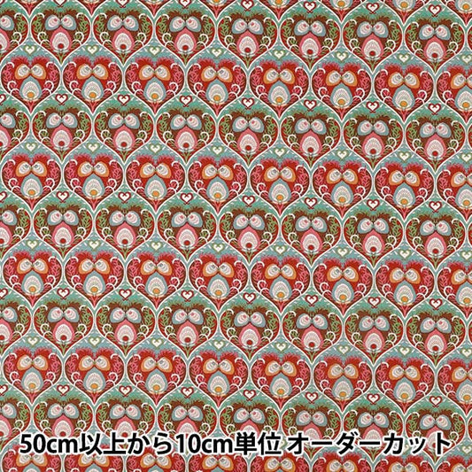 [الكمية تبدأ من 5] الأقمشة "الحرية الأقمشة" عشب التانا Ploom Hearts 363J7590125CU" Liberty Japan