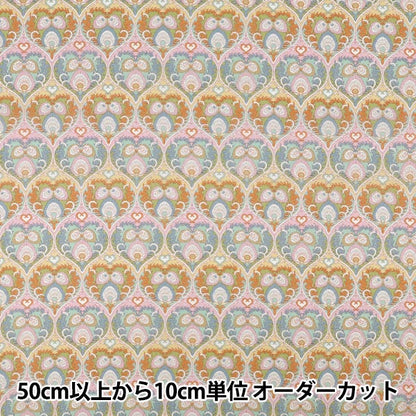 [الكمية تبدأ من 5] الأقمشة "الحرية الأقمشة" عشب التانا Ploom Hearts 363J7590125DU" Liberty Japan