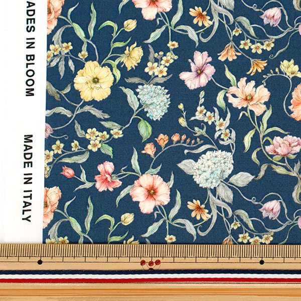[الكمية تبدأ من 5] الأقمشة "الحرية الأقمشة" عشب التانا Battersea Blooms 363J7591225BU" Liberty Japan