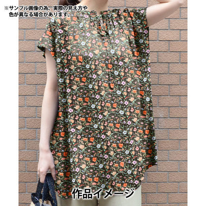 [Quantity starting from 5] Fabric "Liberty Fabrics" Tana lawn Battersea Blooms 363J7591225DU" Liberty Japan