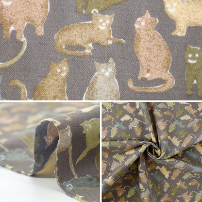 [Количество от 5] Ткань «Liberty Fabrics Хлопок Фланель Смайлик Cats DC25713-J12C" Liberty Japan