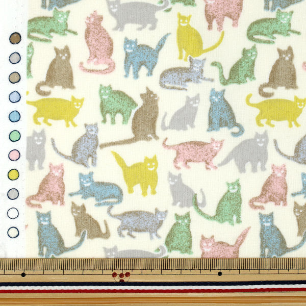 [Количество от 5] Ткань «Liberty Fabrics Хлопок Фланель Смайлик Cats DC25713-J25A" Liberty Japan