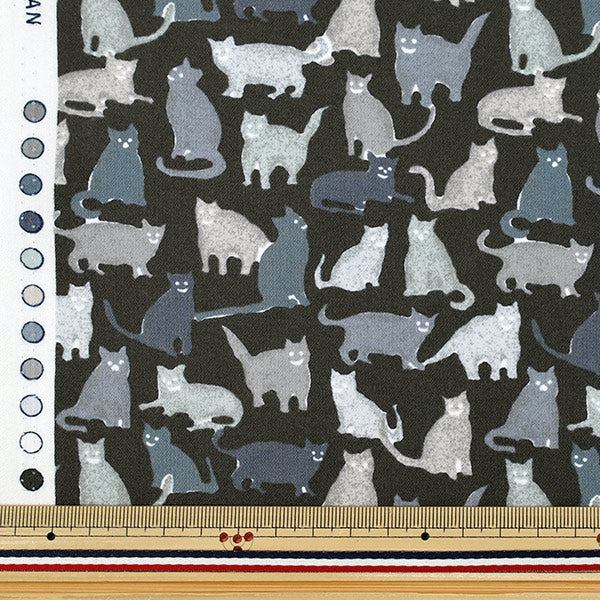 [الكمية تبدأ من 5] الأقمشة "Liberty Fabrics Cotton Flannel Smiley Cats DC25713-J25D" Liberty Japan