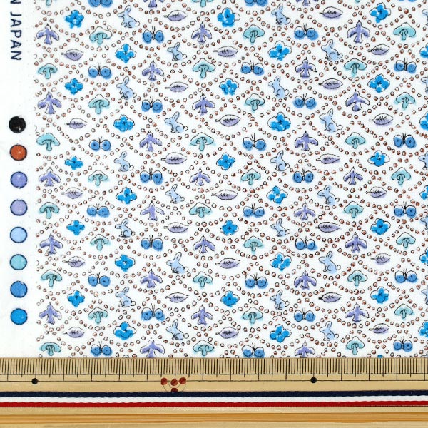 [Количество от 5] Ткань "Liberty Fabrics Хлопок Фланель Лесная волна DC33507L-J25U" Liberty Japan