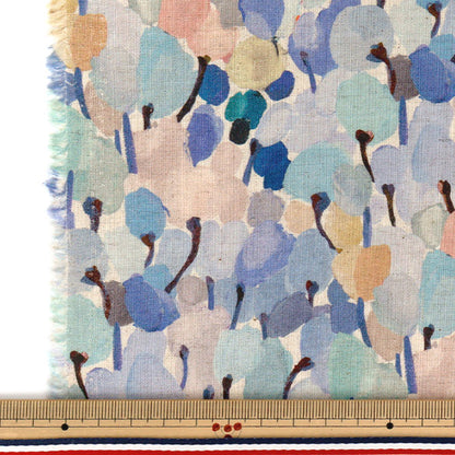 [Количество от 5] Ткань 『Liberty Fabrics Хлопок Лен』Простыни Поля тюльпанов LB-7100-1C" Liberty Japan