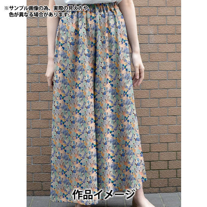 [Количество от 5] Ткань 『Liberty Fabrics Хлопок Лен』Простыни Поля тюльпанов LB-7100-1C" Liberty Japan