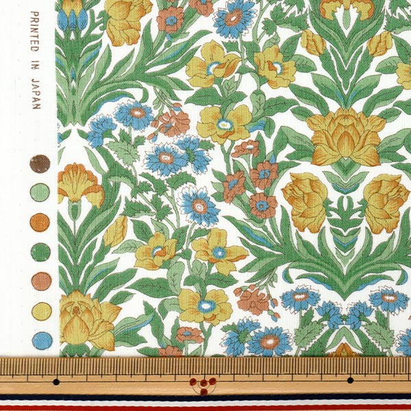 [Количество от 5] Ткань 『Liberty Fabrics Хлопок Лен』Простыни Морское стекло LB-7200-2A" Liberty Japan