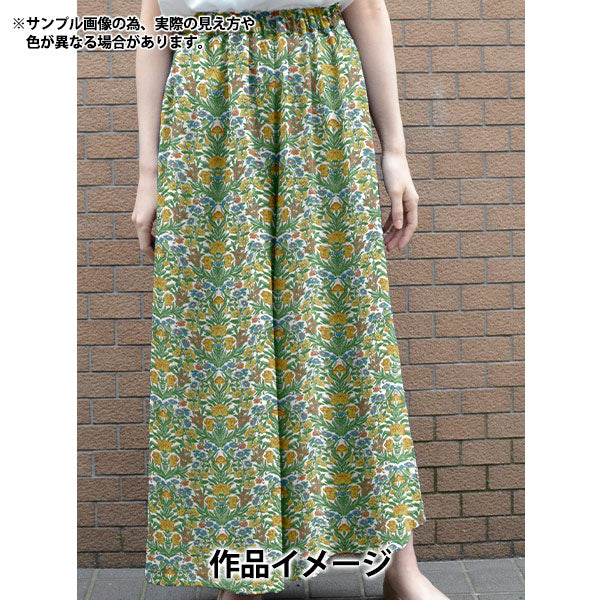 [Количество от 5] Ткань 『Liberty Fabrics Хлопок Лен』Простыни Морское стекло LB-7200-2A" Liberty Japan