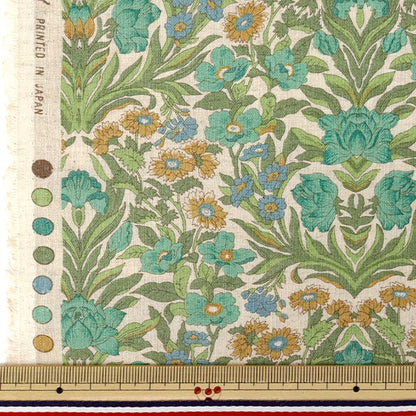 [Количество от 5] Ткань 『Liberty Fabrics Хлопок Лен』Простыни Морское стекло LB-7200-2C" Liberty Japan