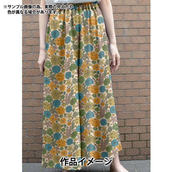 [Quantité à partir de 5] Tissu 『Liberty Fabrics Coton Lin』siègeBouquet de Hamptons traités doux Angel LB-7200-3A" Liberty Japan