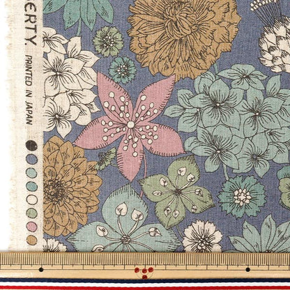 [Quantité à partir de 5] Tissu 『Liberty Fabrics Coton Lin』siègeBouquet de Hamptons traités doux Angel LB-7200-3C" Liberty Japan