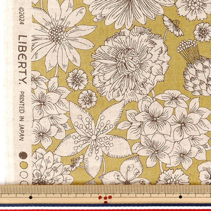 [Quantité à partir de 5] Tissu 『Liberty Fabrics Coton Lin』siègeBouquet de Hamptons traités doux Angel LB-7200-4A" Liberty Japan