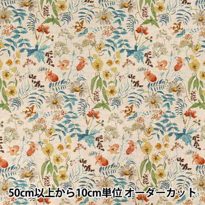 [Количество от 5] Ткань 『Liberty Fabrics Хлопок Лен』ПростыниAngel Soft Processing Chartwell Sketch LB-7200-5C" Liberty Japan