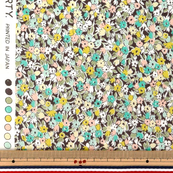 [数量5起] 织物 “Liberty Fabrics 真棉 Leslie 的 LB-6100-1B" Liberty Japan