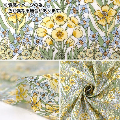 【数量5から】 生地 『リバティ・ファブリックス トゥルーコットン プリムローズ・ピーク LB-6100-6D』 Liberty Japan リバティジャパン