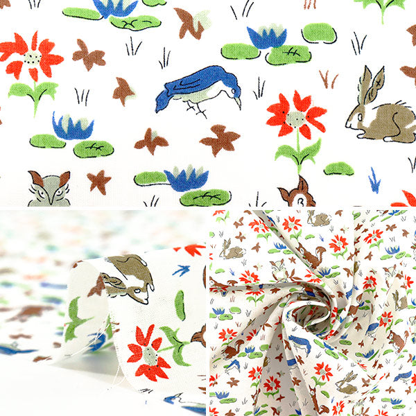 【数量5から】 生地 『リバティ・ファブリックス トゥルーコットン オスカー・フォレスト LB-6100-7A』 Liberty Japan リバティジャパン