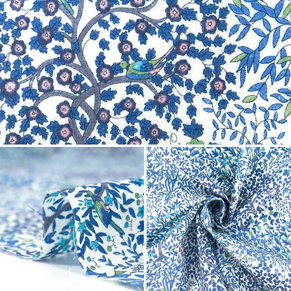 [Cantidad desde 5] Tela "Liberty Fabrics Algodón verdadero Jess & Gene LB-6100-11D" Liberty Japan