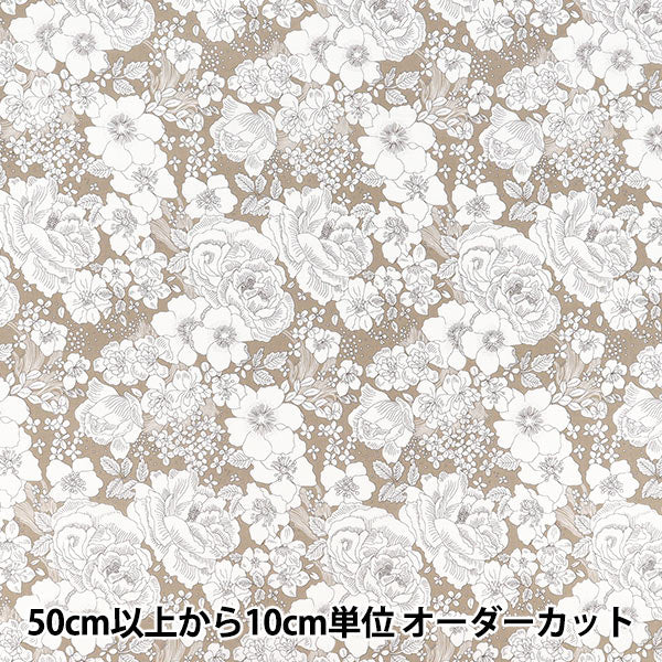 【数量5から】 生地 『リバティ・ファブリックス トゥルーコットン アメリーズ・ローズ&ガーデン LB-6110-6A』 Liberty Japan リバティジャパン