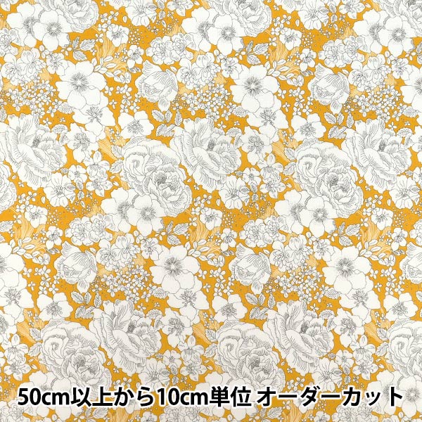 [Quantité à partir de 5] Tissu "Liberty Fabrics True Cotton Amélie's Rose & Garden LB-6110-6B" Liberty Japan