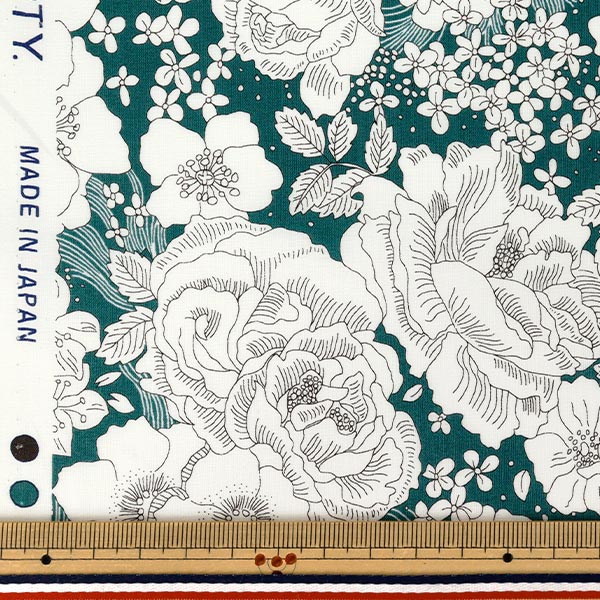 [Quantité à partir de 5] Tissu "Liberty Fabrics True Cotton Amélie's Rose & Garden LB-6110-6C" Liberty Japan