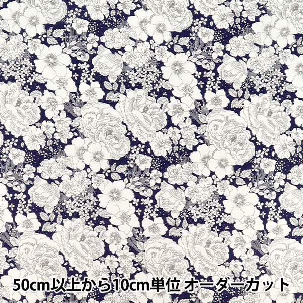 [Quantité à partir de 5] Tissu "Liberty Fabrics True Cotton Amélie's Rose & Garden LB-6110-6D" Liberty Japan