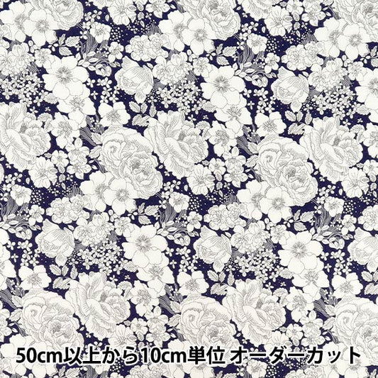 [Quantità da 5] Tessuto "Tessuti Liberty Vero cotone Amelie's Rose & Garden LB-6110-6D" Liberty Japan