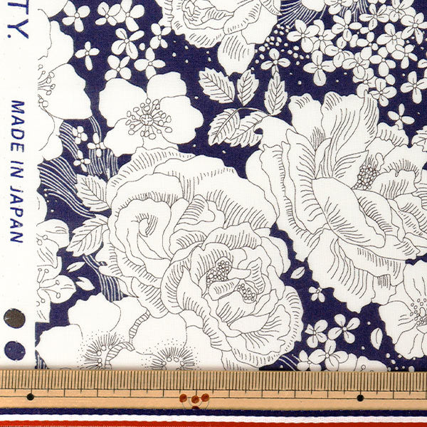 [Quantité à partir de 5] Tissu "Liberty Fabrics True Cotton Amélie's Rose & Garden LB-6110-6D" Liberty Japan