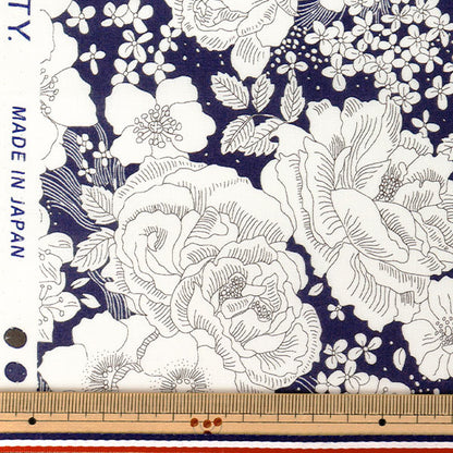 [Quantité à partir de 5] Tissu "Liberty Fabrics True Cotton Amélie's Rose & Garden LB-6110-6D" Liberty Japan