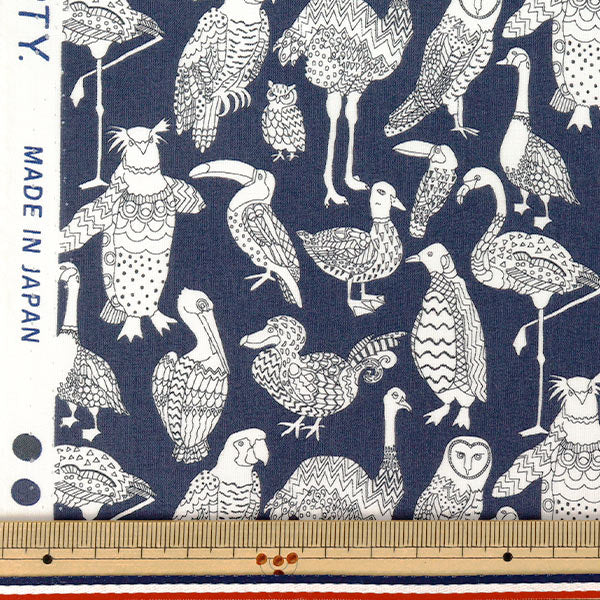 [Quantity from 5] Fabric "Liberty Fabrics True Cotton Beak to Beak LB-6110-7D" Liberty Japan