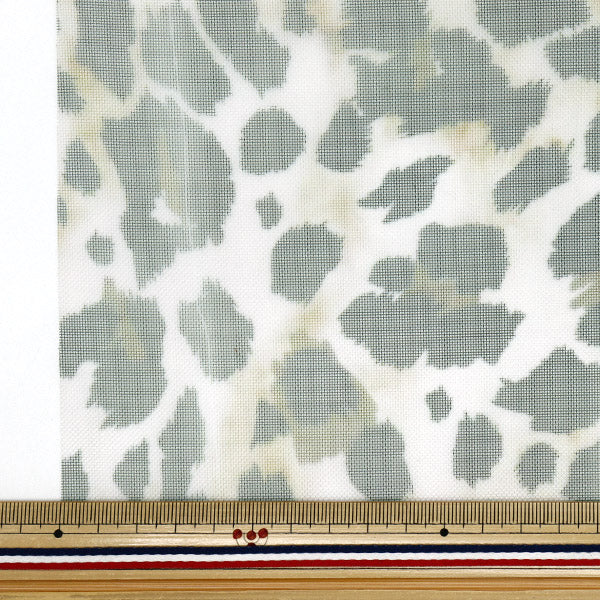 生地 『チュールプリントカットクロス ヒョウ柄 約70cm×98cm C-TDP6260-07』 【ユザワヤオリジナル】