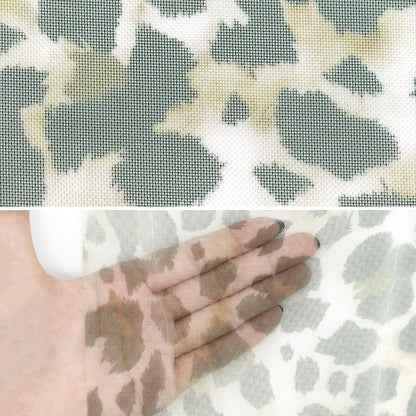 生地 『チュールプリントカットクロス ヒョウ柄 約70cm×98cm C-TDP6260-07』 【ユザワヤオリジナル】