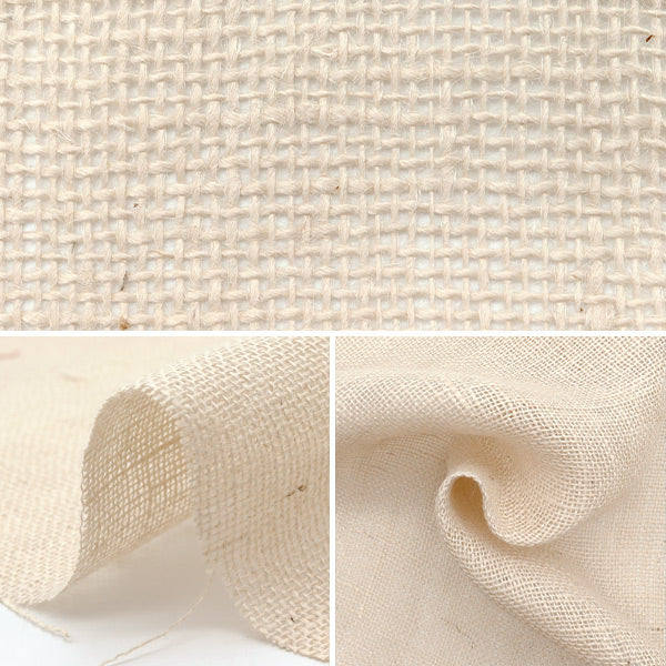 [Cantidad a partir de 5] Tela "Jute fuera de blanco 118-08-001-001"