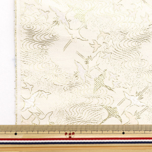 数量5から】 生地 『金襴 三丁サビ 白 156-8550-10』 – Yuzawaya