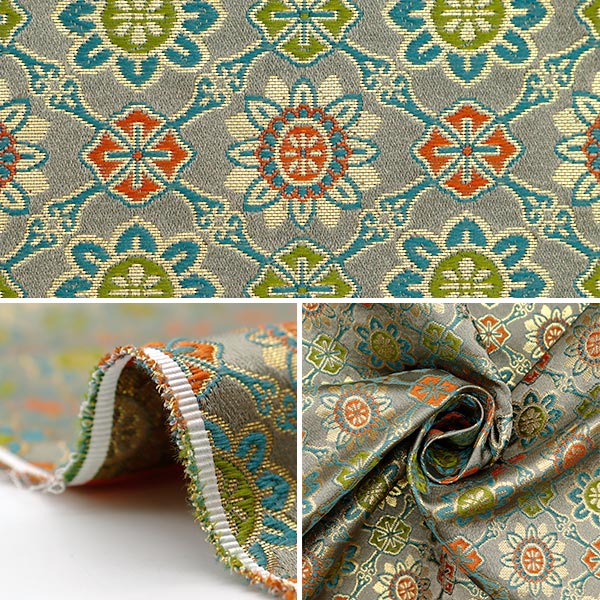 [Quantity starting from 5] Fabric 『Gold Brocade Juju Sancho Green 2-575"