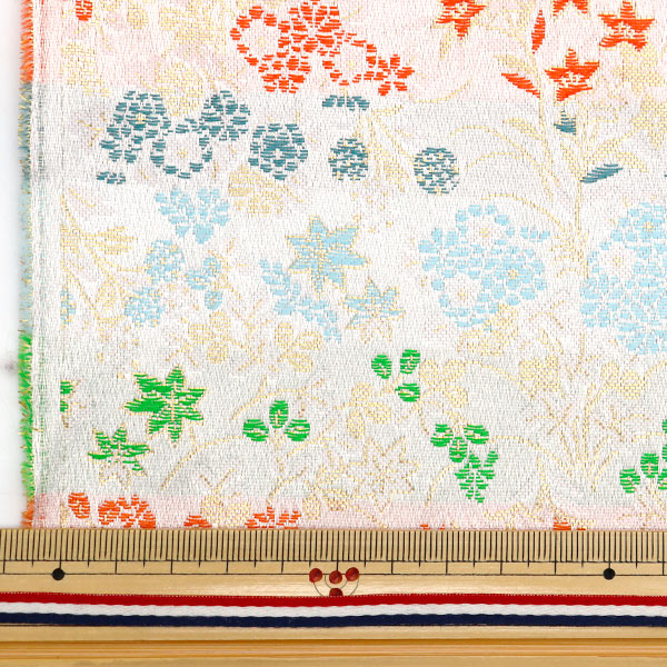 [Quantity starting from 5] Fabric 『Gold Brocade Jujusancho White 37-560"