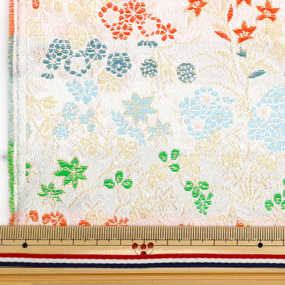 [Quantity starting from 5] Fabric 『Gold Brocade Jujusancho White 37-560"