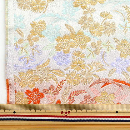 [Quantity starting from 5] Fabric 『Gold Brocade Katsura Nishiki Body No. 2 White 8-10774"