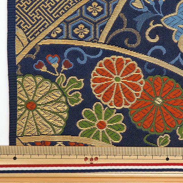 [Quantity starting from 5] Fabric 『Gold Brocade Katsura Nishiki Body No. 2 Navy 5-10162"