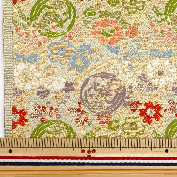 [Quantity starting from 5] Fabric 『Gold Brocade Katsura Nishiki Bottom 2 Light Brown 315-10512"