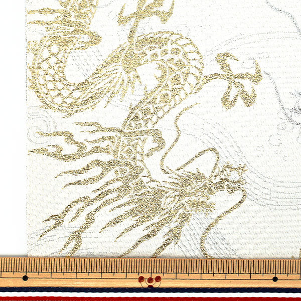 数量5から】 生地 『金襴 雲に龍 白 AH9000-09』 – Yuzawaya