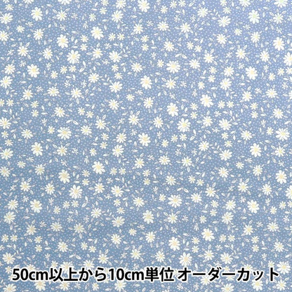 [Quantity starting from 5] Fabric 『Scare Print Homy Sister Lined Floral Soda HS10502-C"